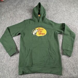 Bass Pro Shops Hoodie Boys Youth XL‎ Green Outdoors Fishing Hunting Logo